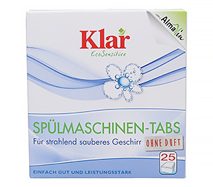 Klar Клар Таблетки для посудомоечных машин гипоаллергенные 25 шт