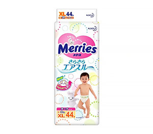 Merries Меррис Подгузники XL (12-20 кг) 44 шт