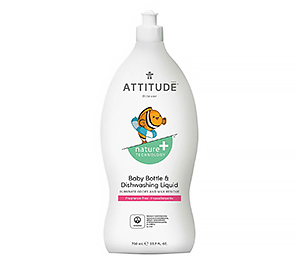 Attitude Эттитьюд Безопасное средство для мытья посуды Без запаха Eco Baby 700 мл