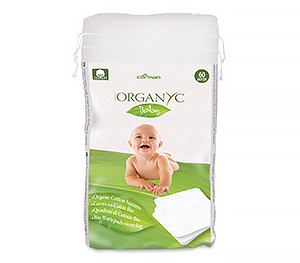 Organyc Органик Органические детские ватные подушечки для нежной и чувствительной кожи Гипоаллергенные 60 шт