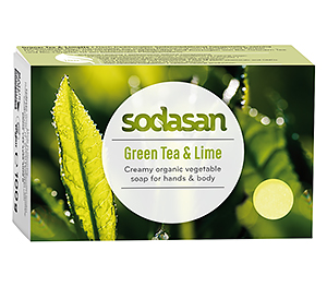 Sodasan Содасан Органическое твердое мыло Зеленый Чай и Лайм 100 гр